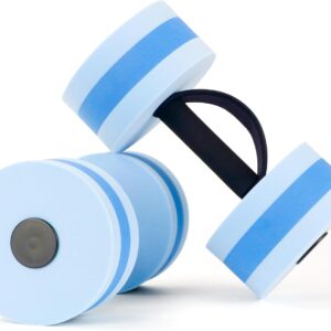 UNAOIWN Water Weights for Pool Exercise 2Pcs Water Dumbbells Aerobics Pool Barbells Lightweight Resistance Aquatic Dumbbell for Swimming