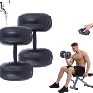 Deiris Water Filled Dumbbells Set - Water Filled Weights - Portable Travel Weights - Weights Adjustable Dumbbell