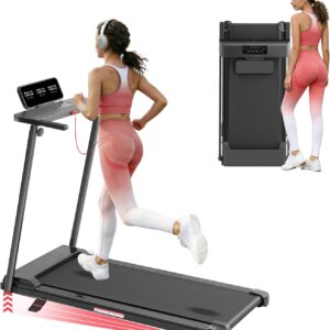 Walking Pad Treadmill with Handle Bar & Incline, 0.6-10MPH Portable Small