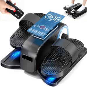 Under Desk Elliptical Machine, Electric Seated Leg Exerciser for Seniors