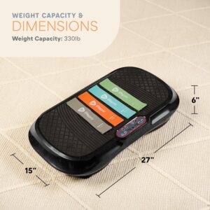 Lifepro Voice-Controlled Vertical Motion Vibration Plate for Lymphatic Drainage with Heat Therapy – Whole Body Curved