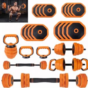 Adjustable Dumbbells, 44/66/88lbs Free Weight Set with Connector,4 In1 Dumbbells Set Used As Barbell,Kettlebells,Push Up Stand for Home Gym